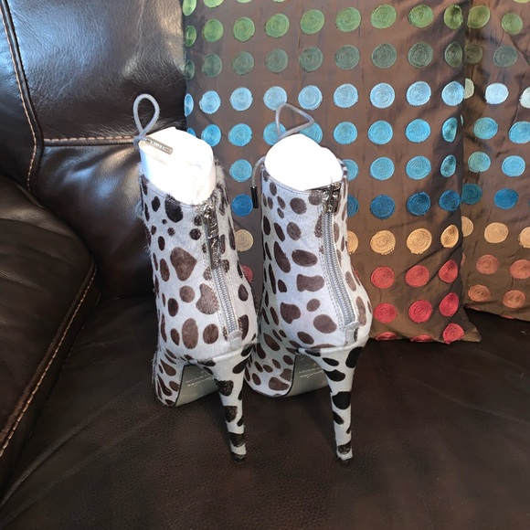 Kandee grey calf hair ankle boots - Picture 5 of 6